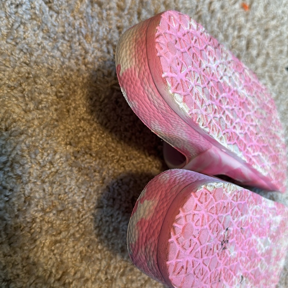 Shade & Shore Women’s Slides Pink White Marble Target Sandals - Picture 5 of 7